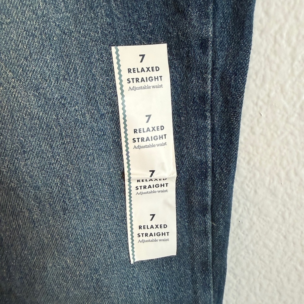Cat & Jack Kids' Relaxed Straight Dark Blue Jeans - Picture 3 of 5